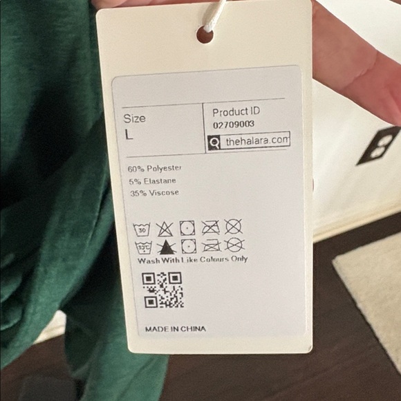 Halara Deep V Neck Sleeveless High Low Crossover Hem Midi NWT Size L - Picture 10 of 10